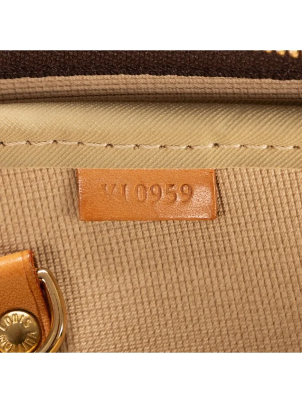 Louis Vuitton Aliz? Boston Brown Monogram Canvas Handbag